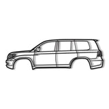 2008 Land Cruiser 7th Gen (J200) Metal Car Wall Art - NC0371