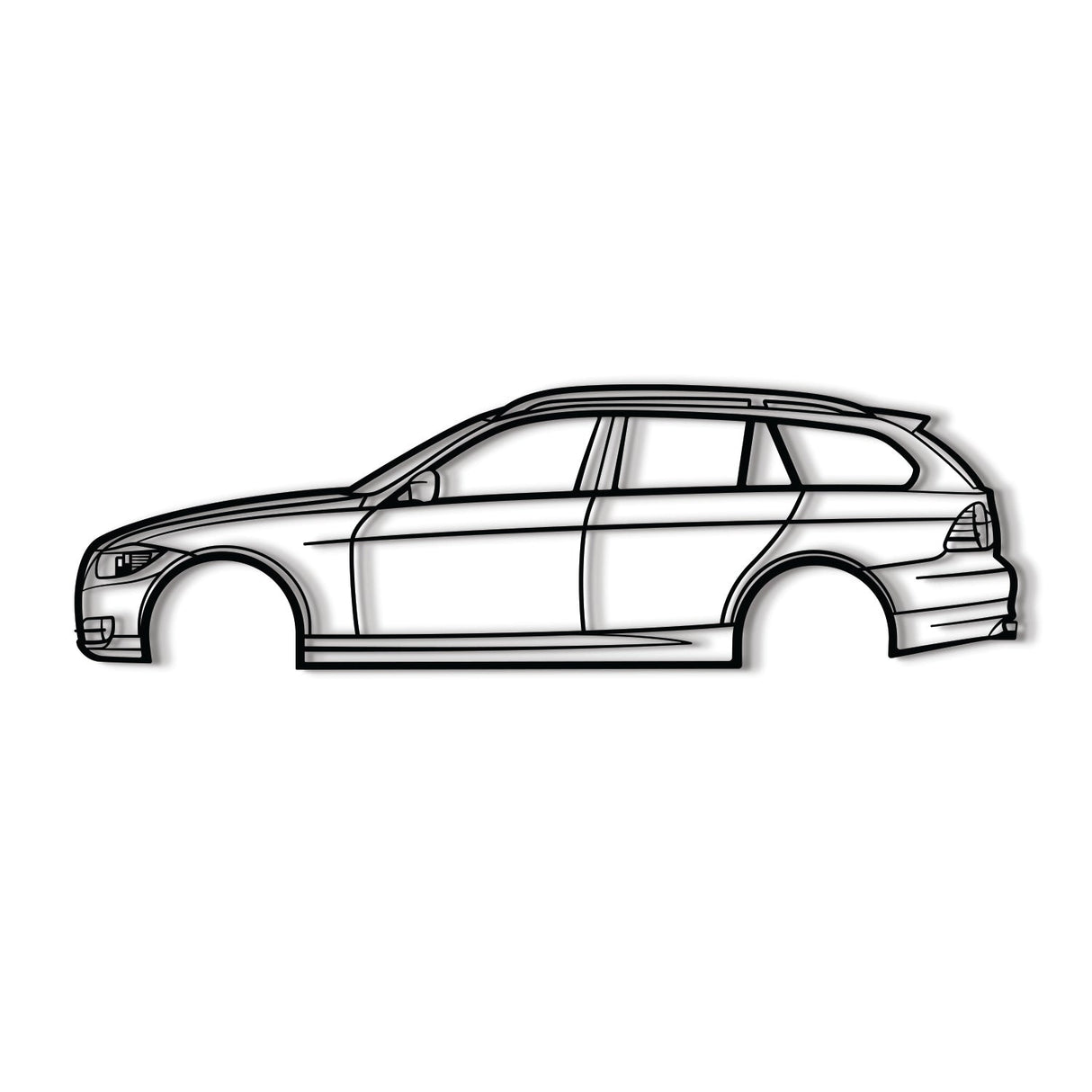 2009 E91 Metal Car Wall Art - NC0387