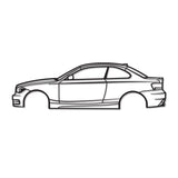 2009 E82 Coupe Metal Car Wall Art - NC0384