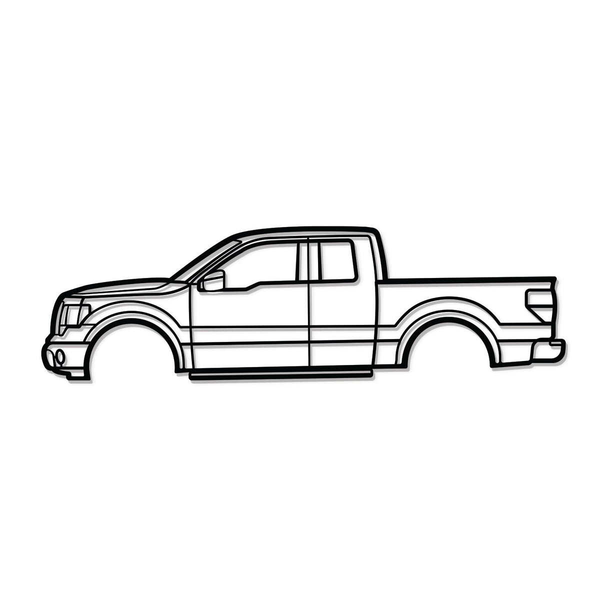 2009 F-150 12th Gen Metal Car Wall Art - NC0388