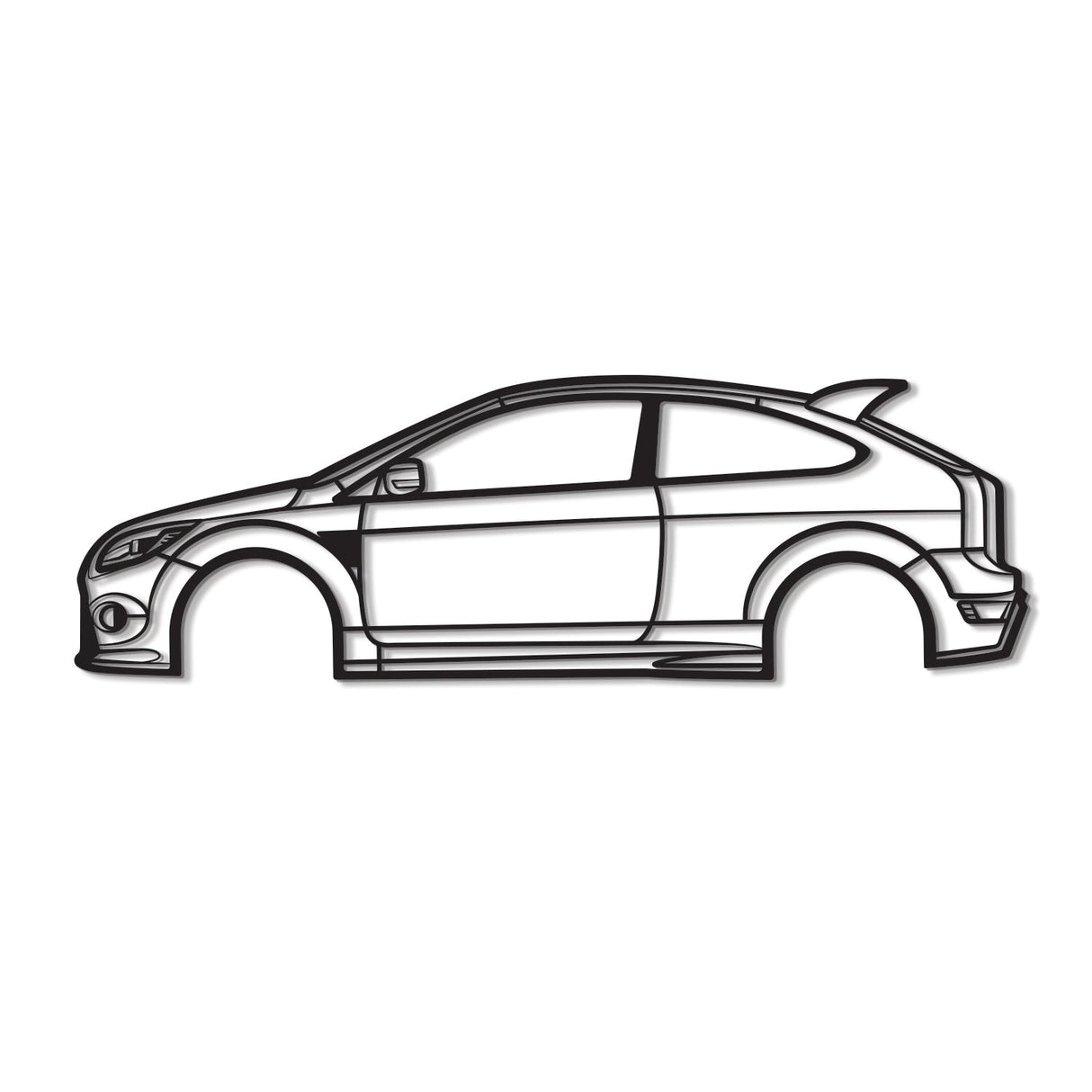 2009 Focus ST MK2 Metal Car Wall Art - NC0389