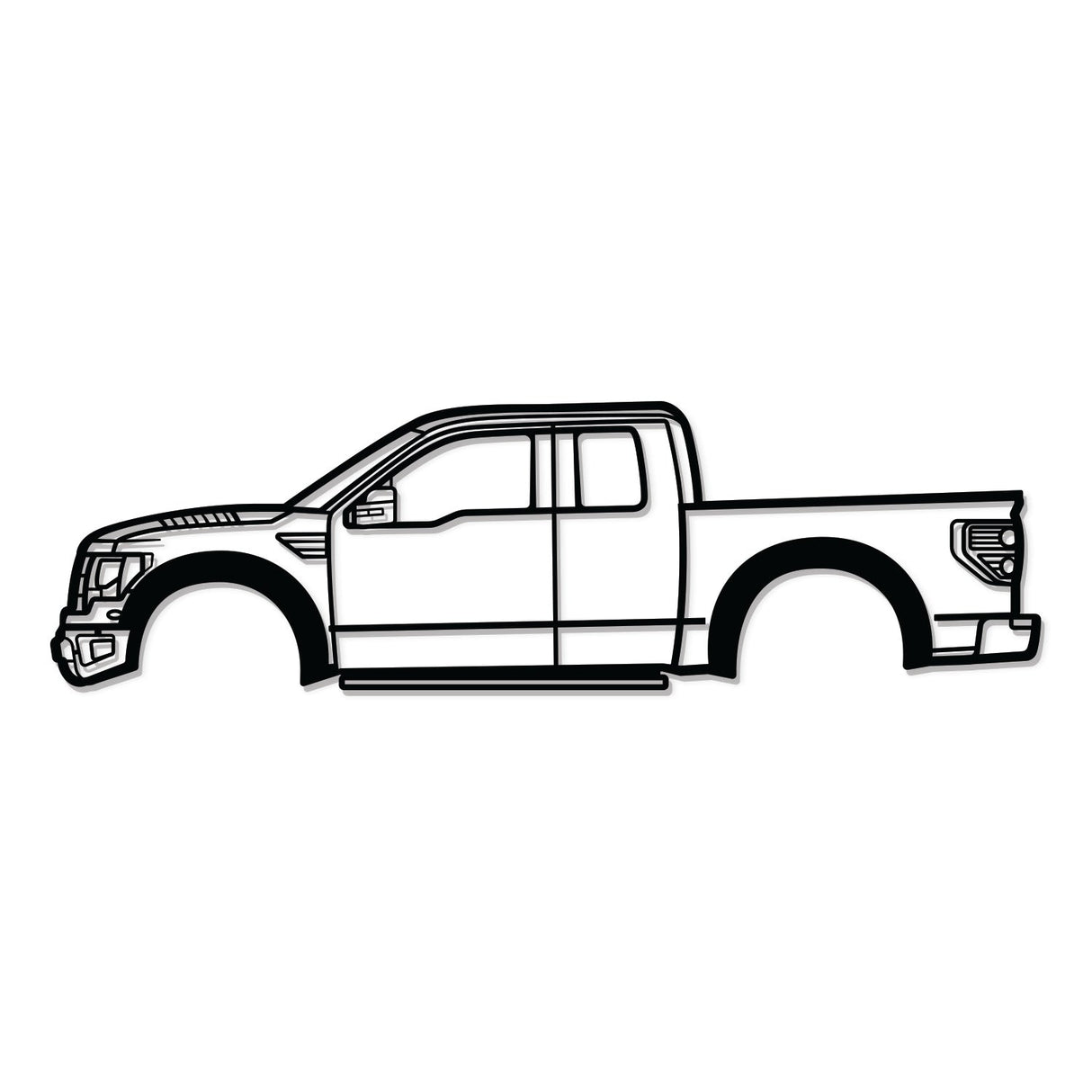 2010 F-150 SVT Raptor 1st Gen Metal Car Wall Art - NC0401