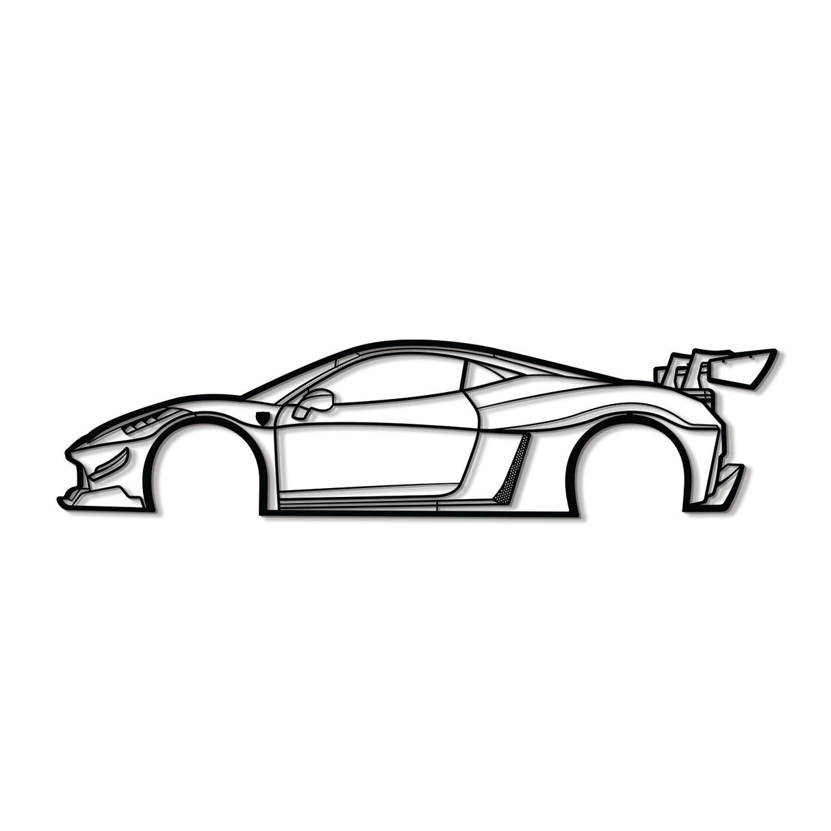 2010 458 Italia Liberty Walk Metal Car Wall Art - NC0397