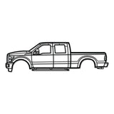 2011 F-250 Super Duty 3rd Gen Metal Car Wall Art - NC0419