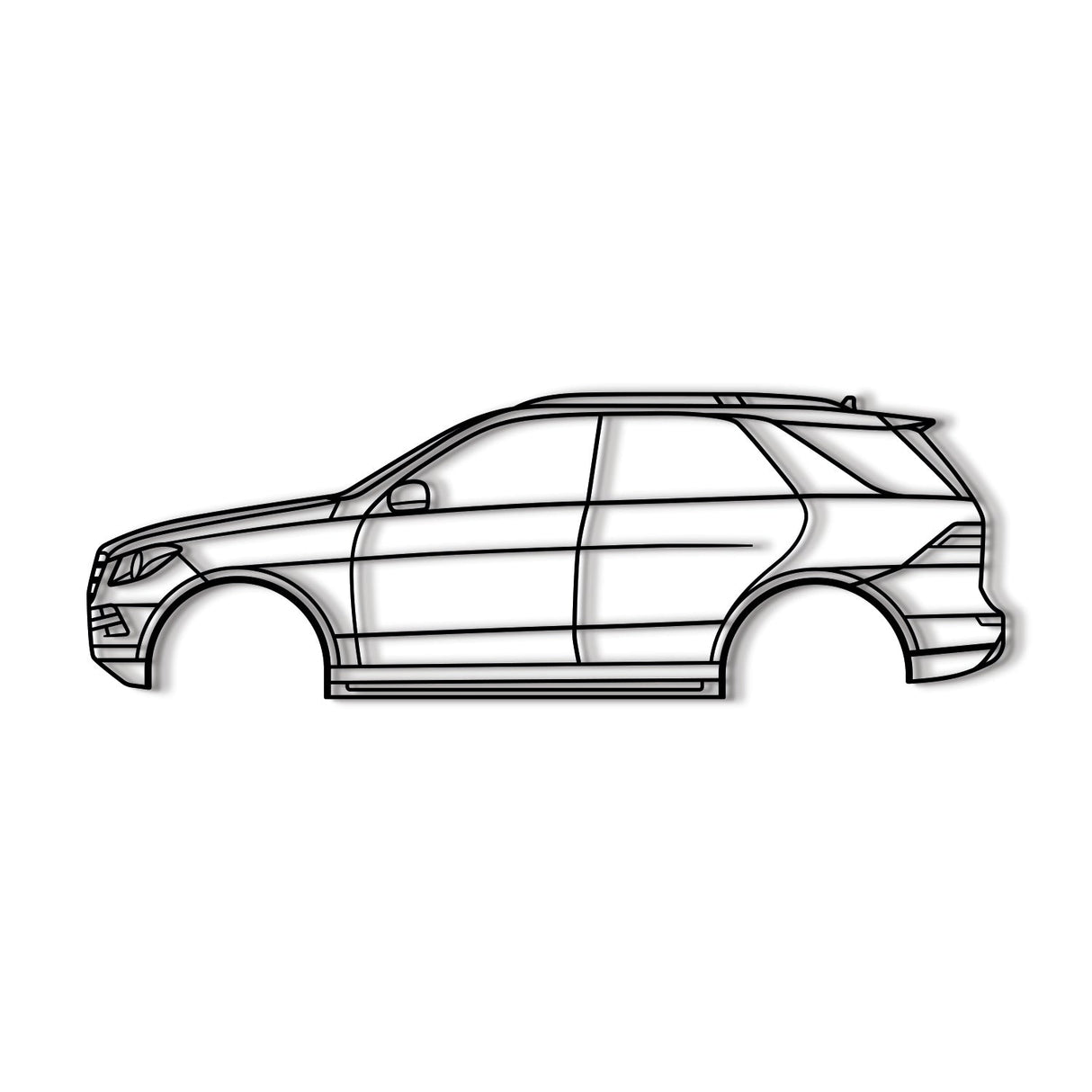 2012 M-Class W166 (3rd Gen) Metal Car Wall Art - NC0475