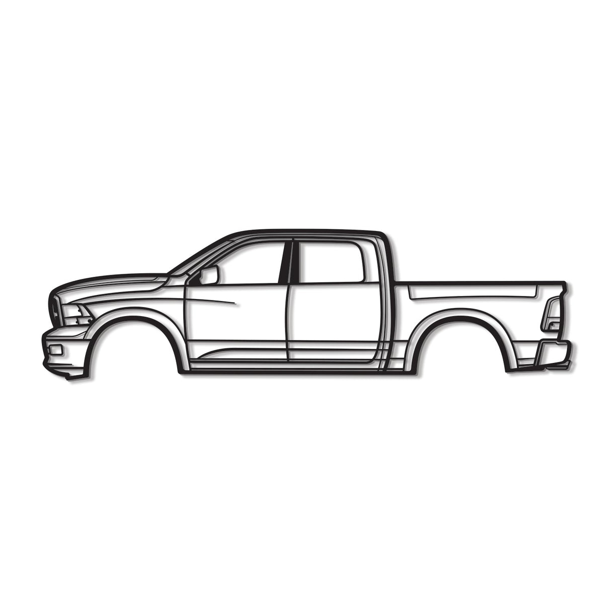 2013 Ram 1500 HEMI Metal Car Wall Art - NC0485