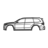 2013 AMG GL63 X166 (2nd Gen) Metal Car Wall Art - NC0480