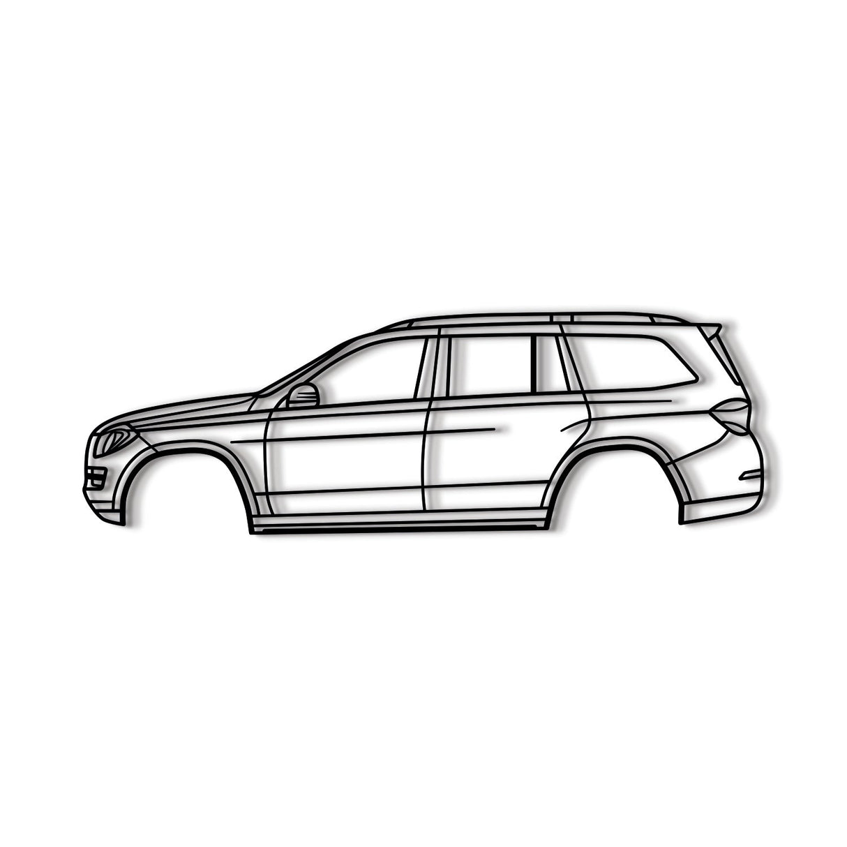 2013 GL-Class X166 (2nd Gen) Metal Car Wall Art - NC0482