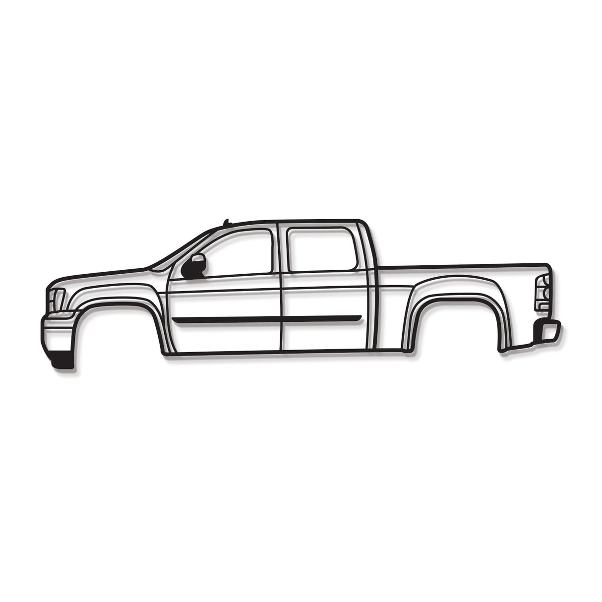 2013 Sierra 1500 3rd Gen Metal Car Wall Art - NC0489