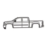 2013 Sierra 1500 3rd Gen Metal Car Wall Art - NC0489