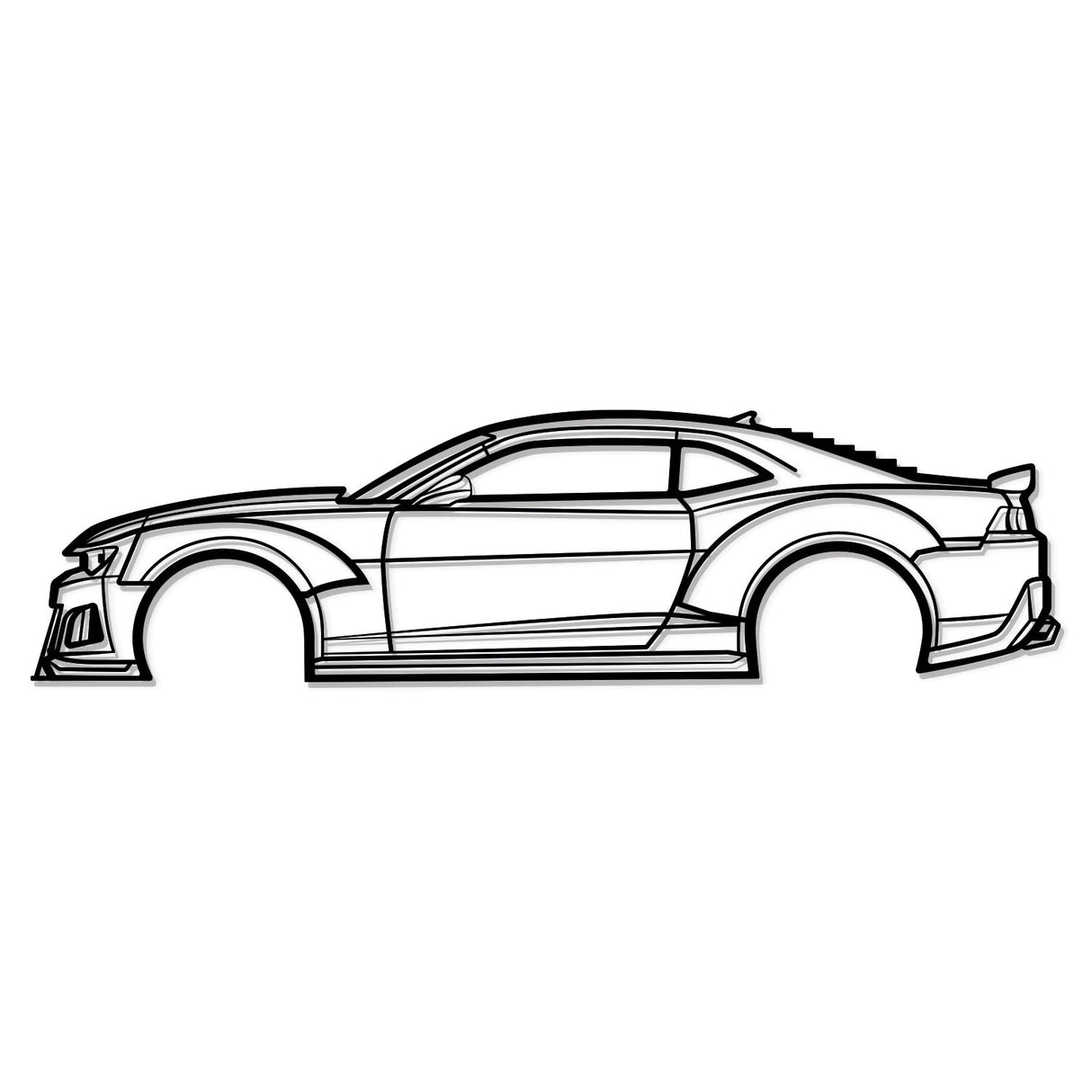 2014 Camaro Z28 Widebody Metal Car Wall Art - NC0499