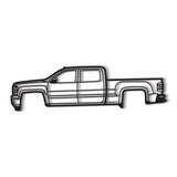 2014 Silverado 1500 3rd Gen Metal Car Wall Art - NC0512