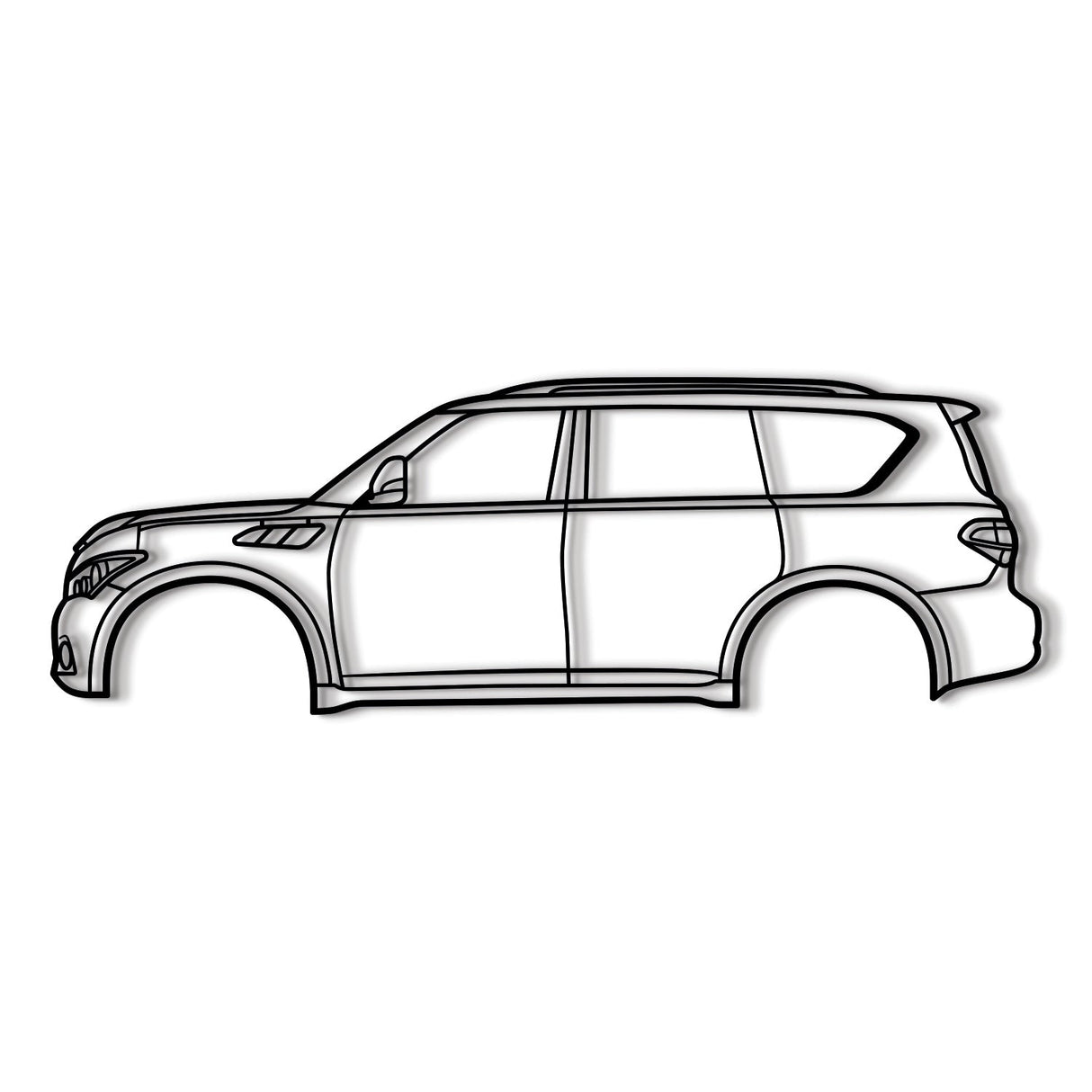 2014 QX80 1st Gen (Z62) Metal Car Wall Art - NC0508