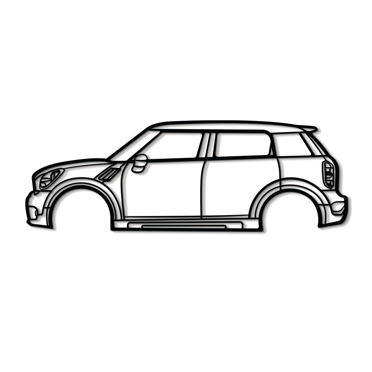 Cooper F60 Countryman Metal Car Wall Art - NC0911