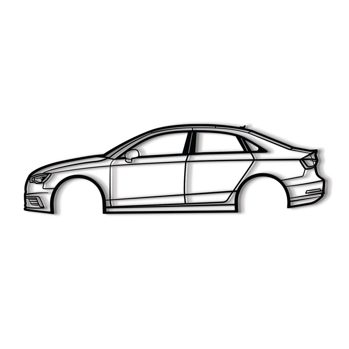 2015 A3 Sedan Metal Car Wall Art - NC0521