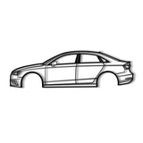 2015 A3 Sedan Metal Car Wall Art - NC0521