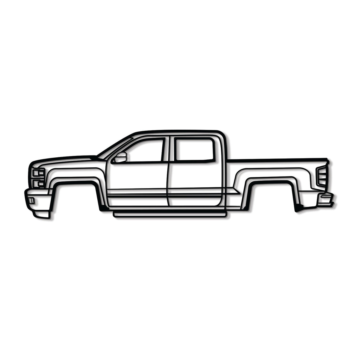 2015 Silverado 1500 Metal Car Wall Art - NC0540