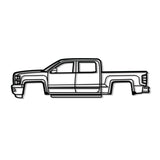 2015 Silverado 1500 Metal Car Wall Art - NC0540