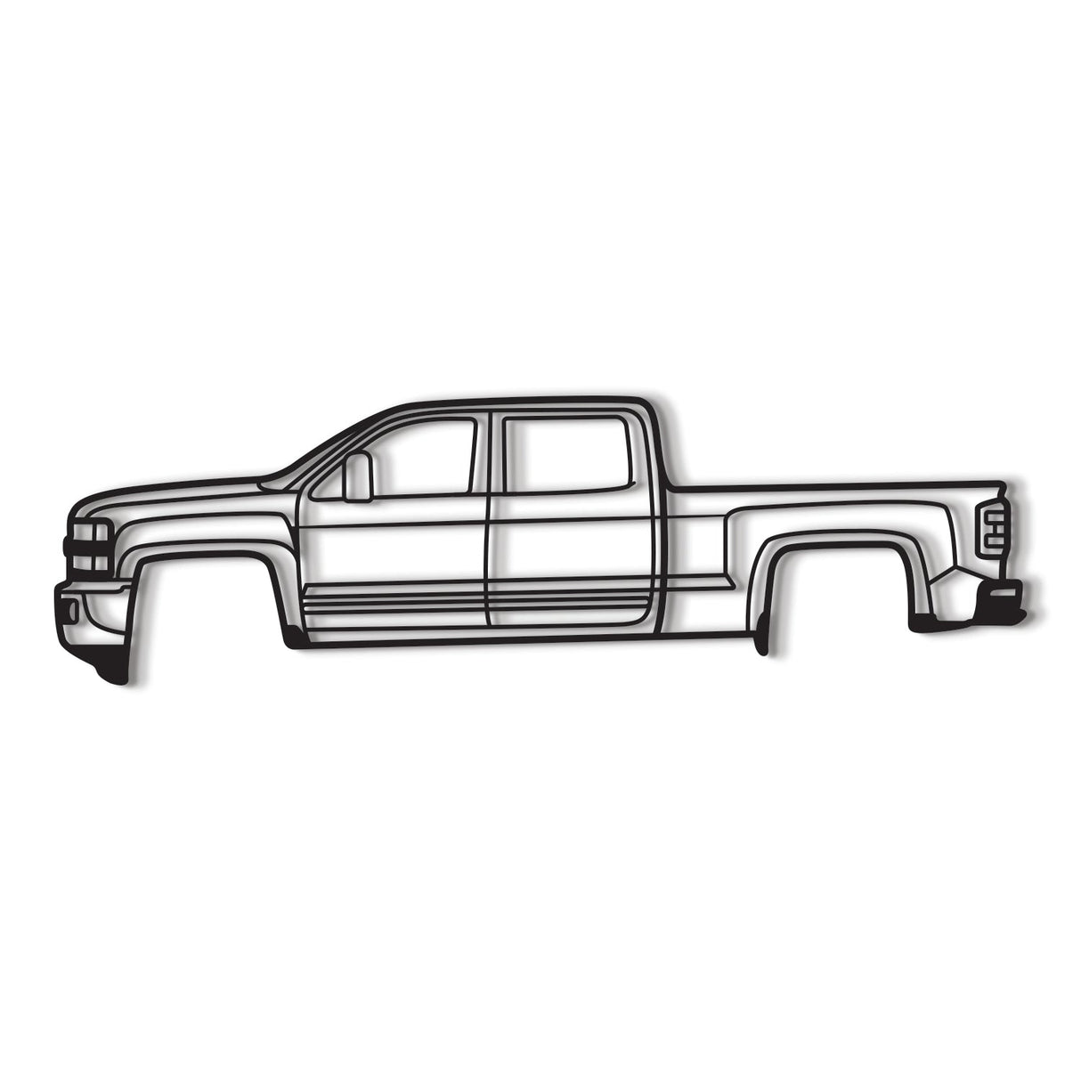 2015  Silverado 2500HD Metal Car Wall Art - NC0516