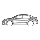 2015 Impreza Detailed Metal Car Wall Art - NC0533