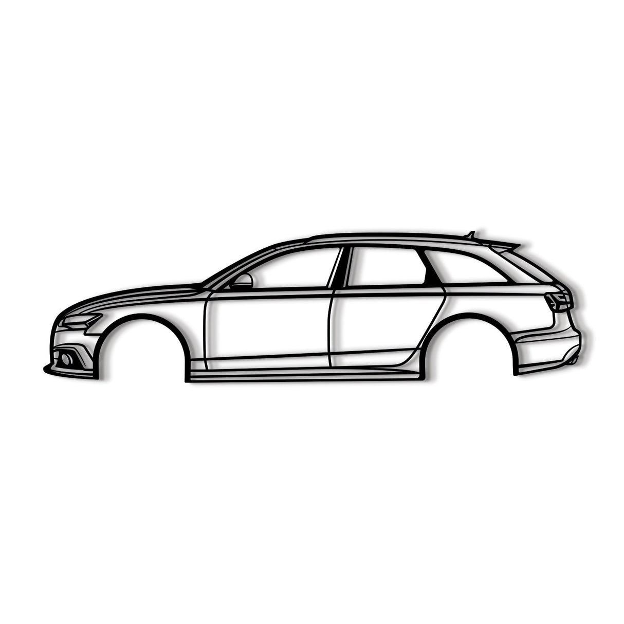 2017 A6 Avant Metal Car Wall Art - NC0578