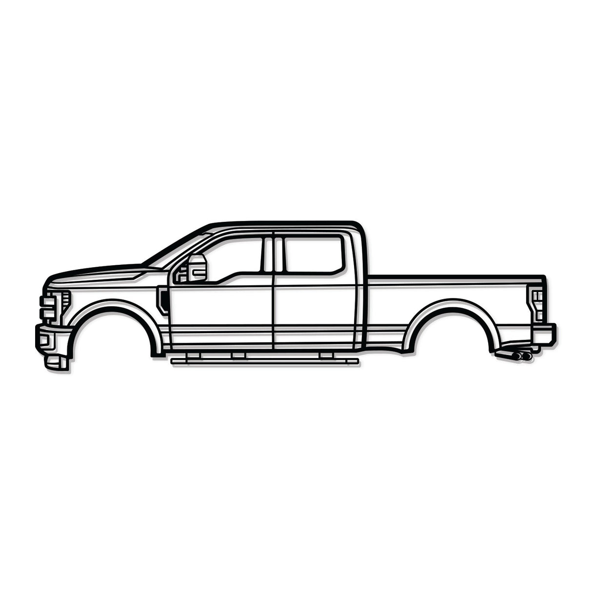 2017 F-250 Super Duty 4th Gen Metal Car Wall Art - NC0591