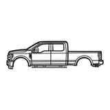 2017 F-250 Super Duty 4th Gen Metal Car Wall Art - NC0591