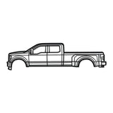 2017 F-350 Super Duty 4th Gen Metal Car Wall Art - NC0592