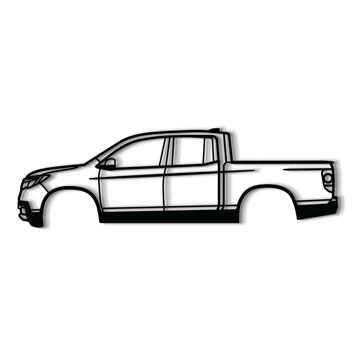 2017 Ridgeline 2nd Gen Metal Car Wall Art - NC0601