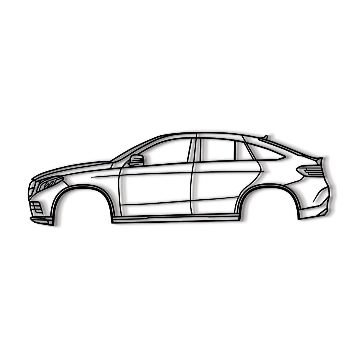 2017 GLC-Class Coupe C253 (1st Gen) Metal Car Wall Art - NC0596