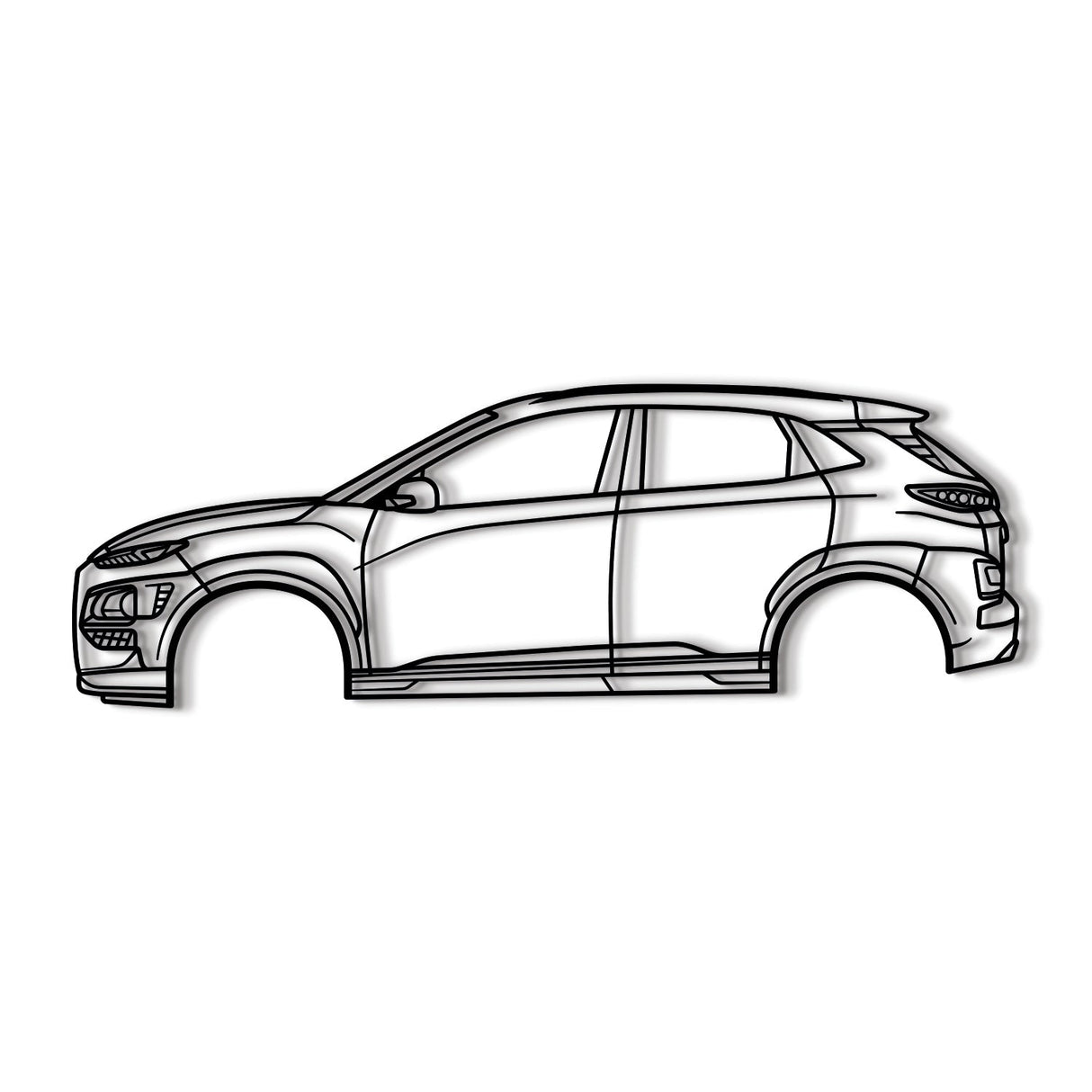 2018 Kona 1st Gen Metal Car Wall Art - NC0625