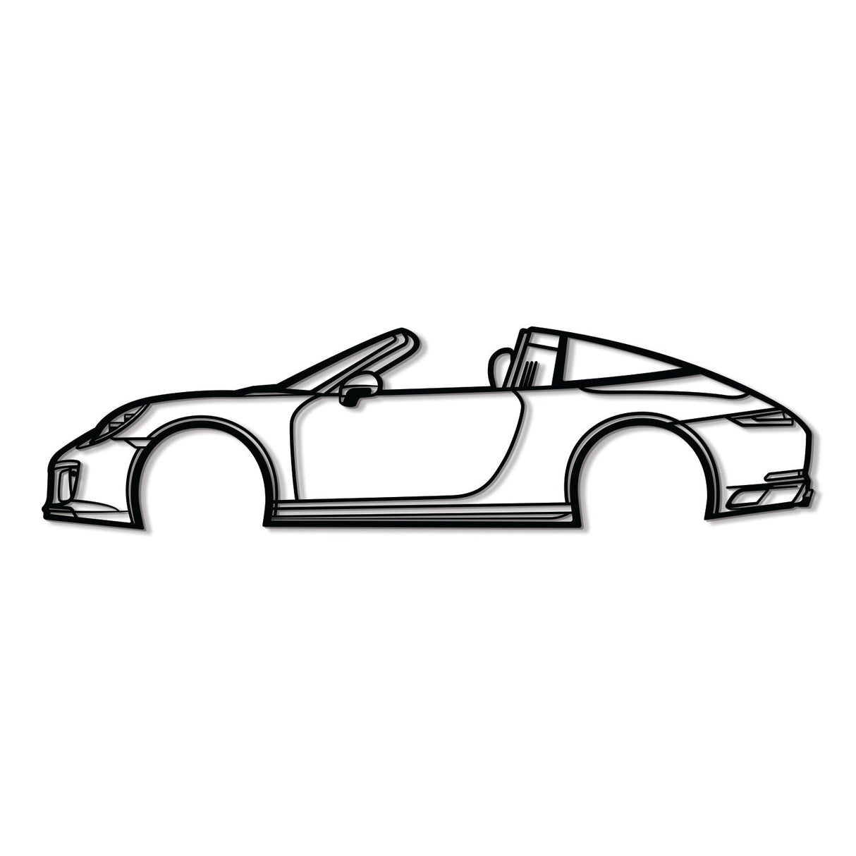 2018 911 Targa 4S Metal Car Wall Art - NC0610