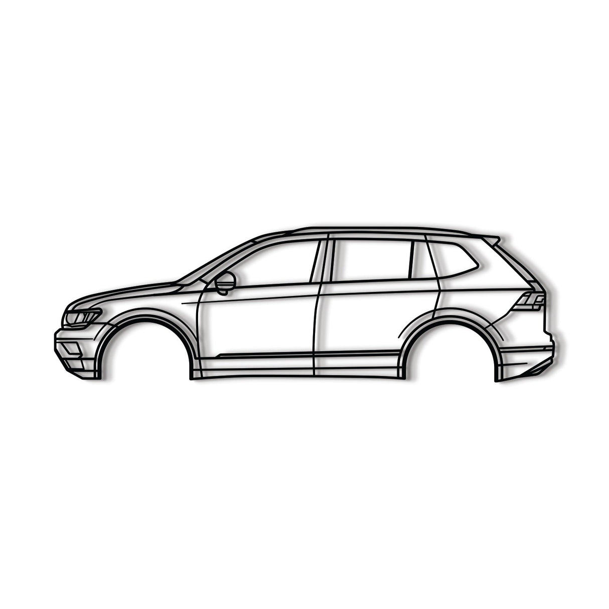 2018 Tiguan 2nd Gen AD BW Metal Car Wall Art - NC0632