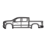 2019 Silverado 1500 4th Gen Metal Car Wall Art - NC0681