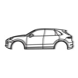 2019 Cayenne 3rd Gen Metal Car Wall Art - NC0650