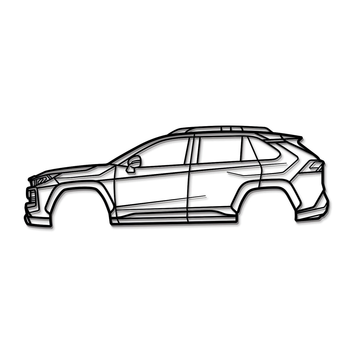 2019 RAV4 5th Gen Metal Car Wall Art - NC0679