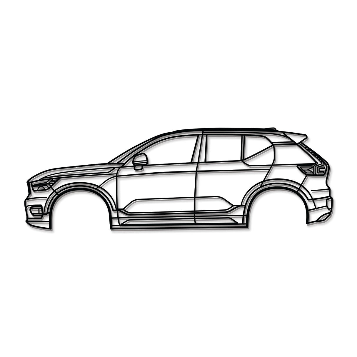 2019 XC40 1st Gen Metal Car Wall Art - NC0688