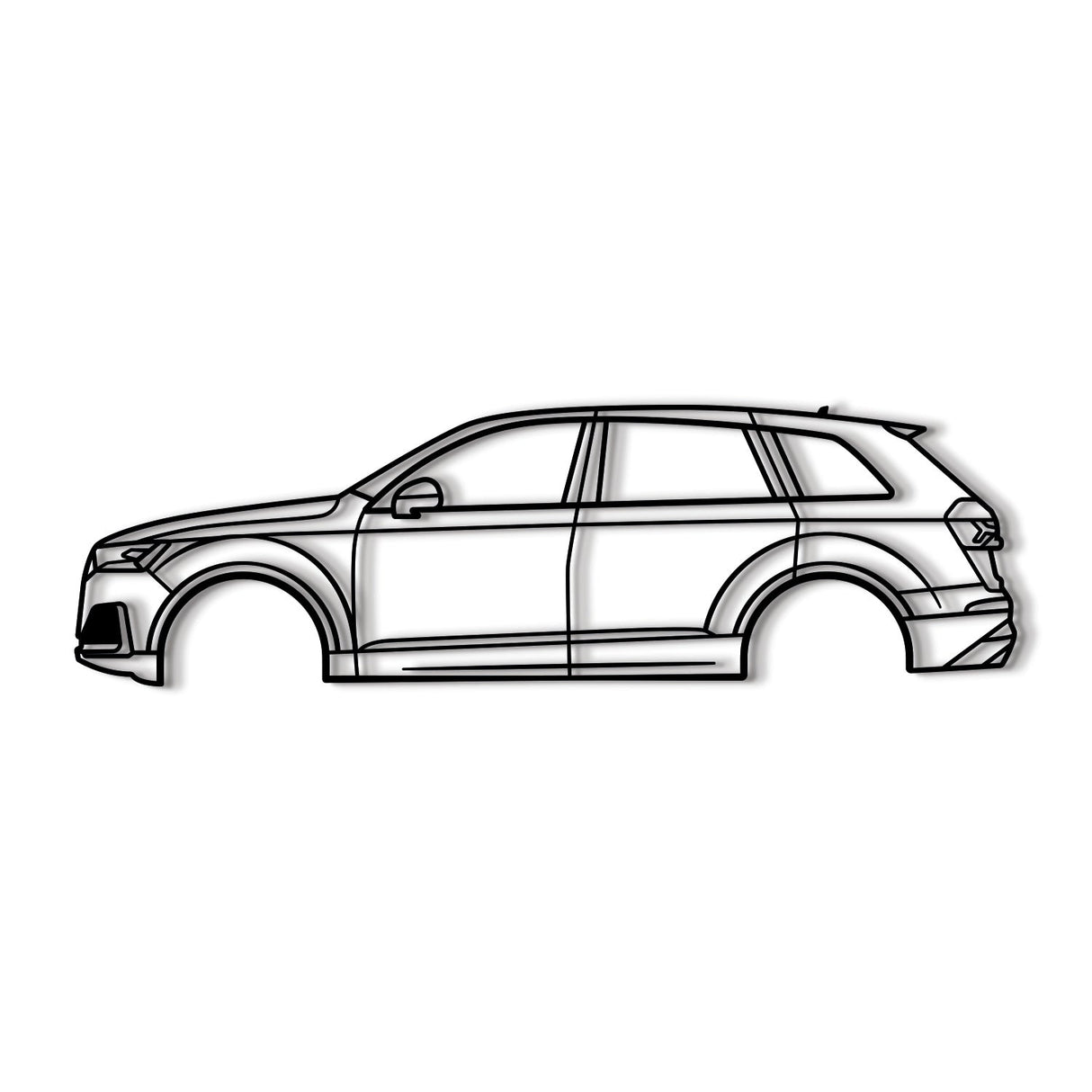 2020 SQ7 2nd Gen Metal Car Wall Art - NC0722