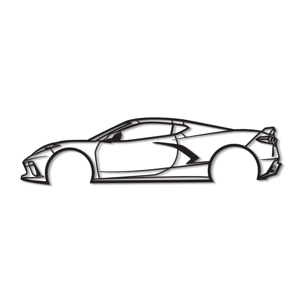 2020 Corvette Metal Car Wall Art - NC0698