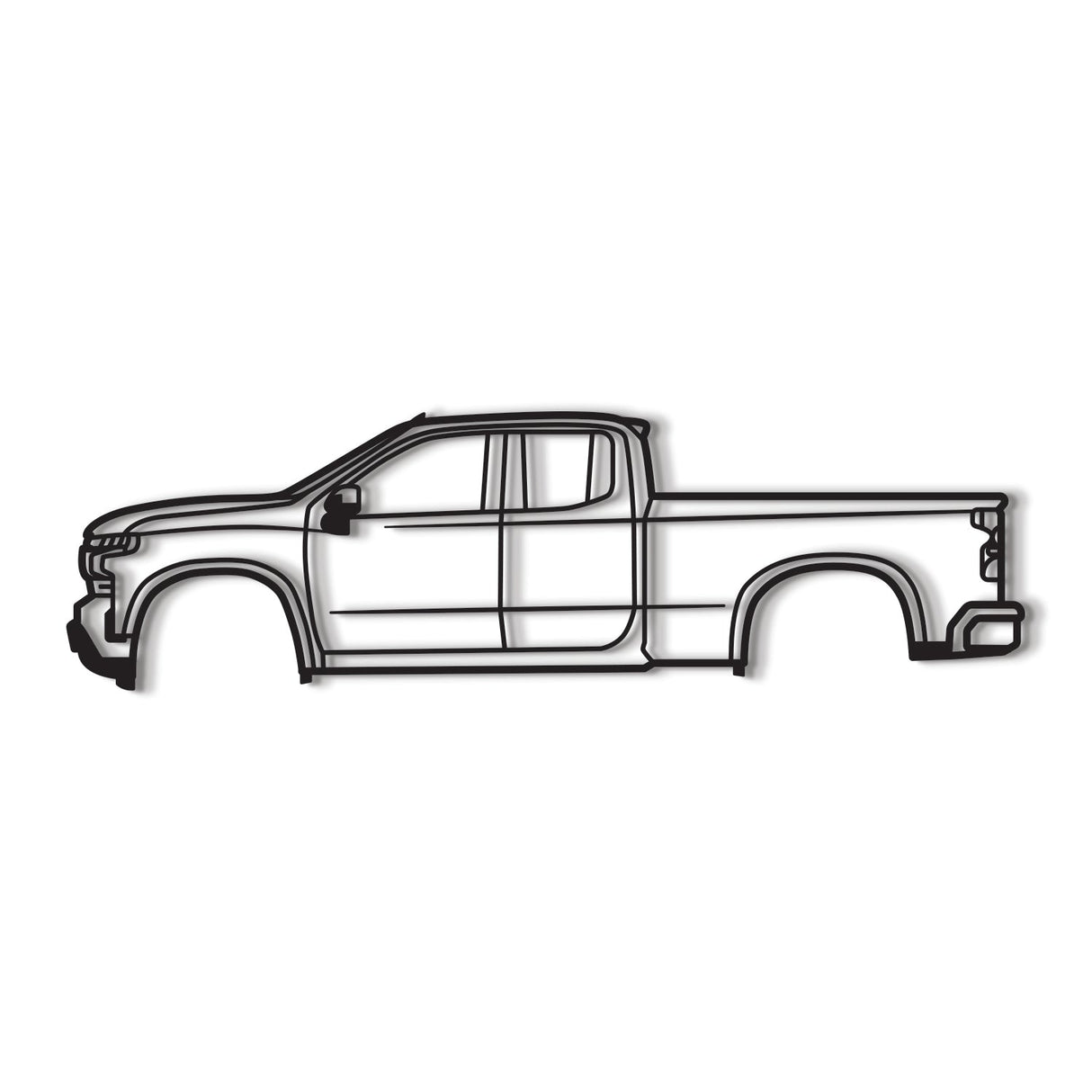 2020 Silverado 2500HD 4th Gen Metal Car Wall Art - NC0720