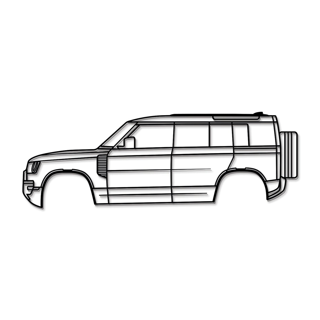 2020 Defender L663 (5st Gen) Metal Car Wall Art - NC0701