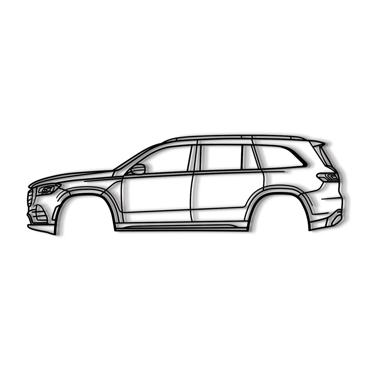 2020 GLS-Class SUV X167 (3rd Gen) Metal Car Wall Art - NC0711