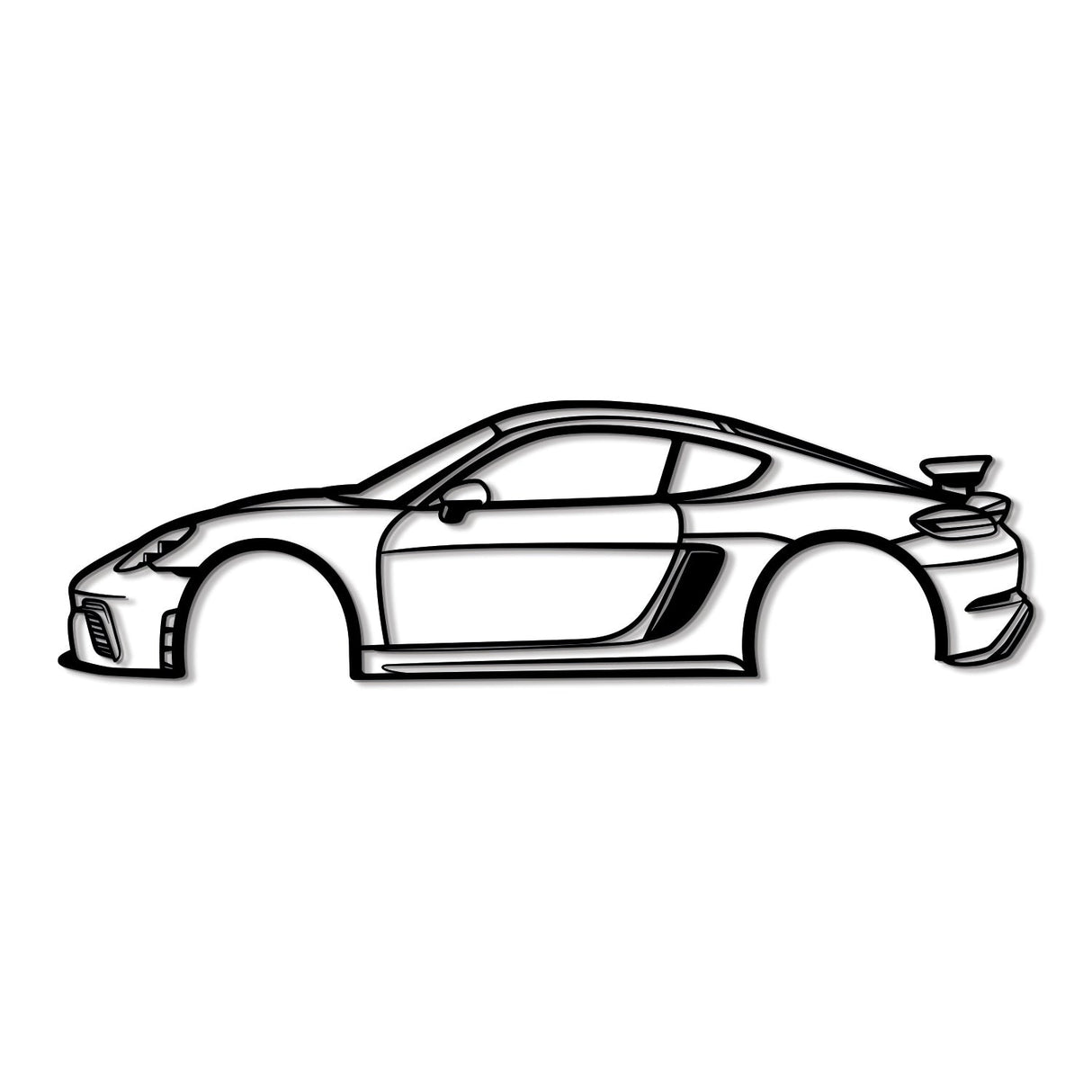 2020 Cayman 981 GT4 Metal Car Wall Art - NC0696