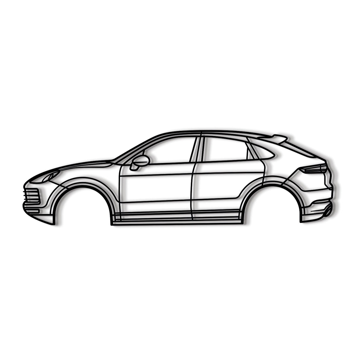 2020 Cayenne Coupe 3rd Gen Metal Car Wall Art - NC0694