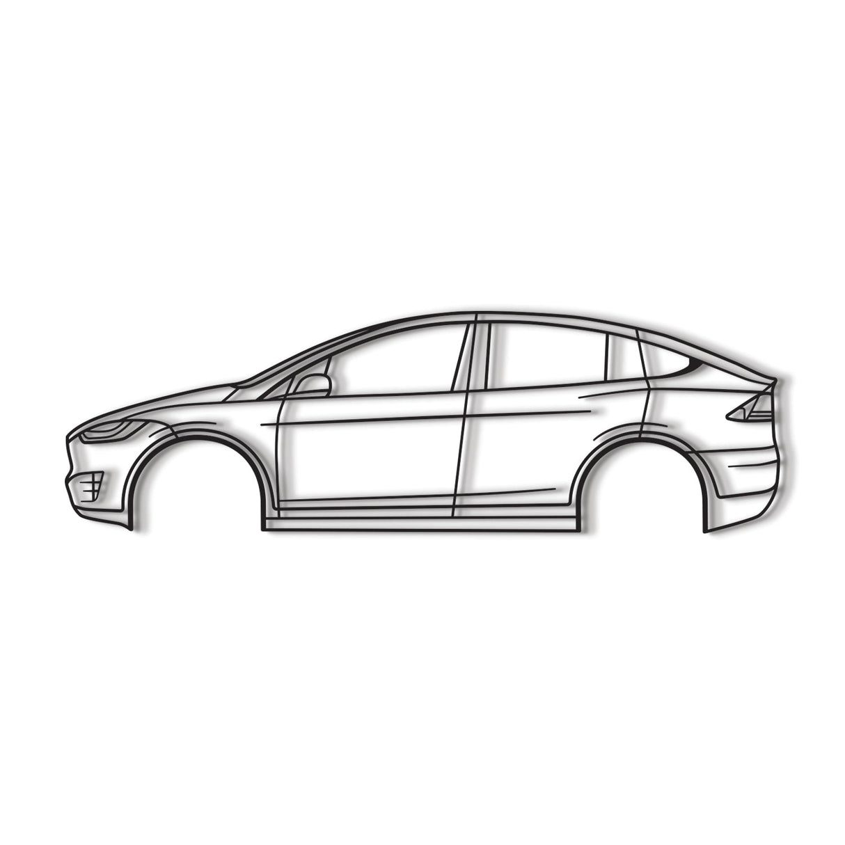 2020 Model X Performance Metal Car Wall Art - NC0715