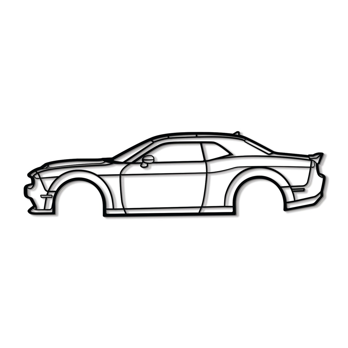 2021 Challanger Metal Car Wall Art - NC0744