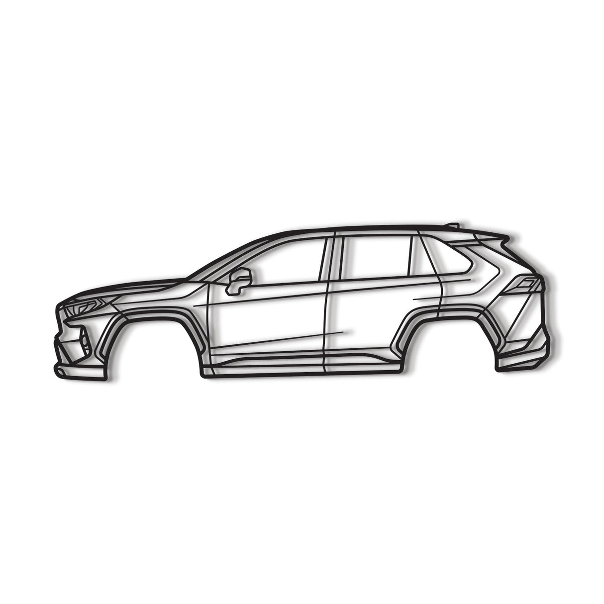 2021 RAV4 Prime 5th Gen (XA50) Metal Car Wall Art - NC0761