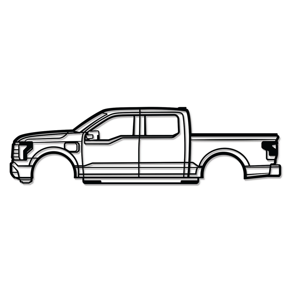 2022 F-150 Lightning Metal Car Wall Art - NC0780