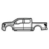 2022 F-150 Lightning Metal Car Wall Art - NC0780