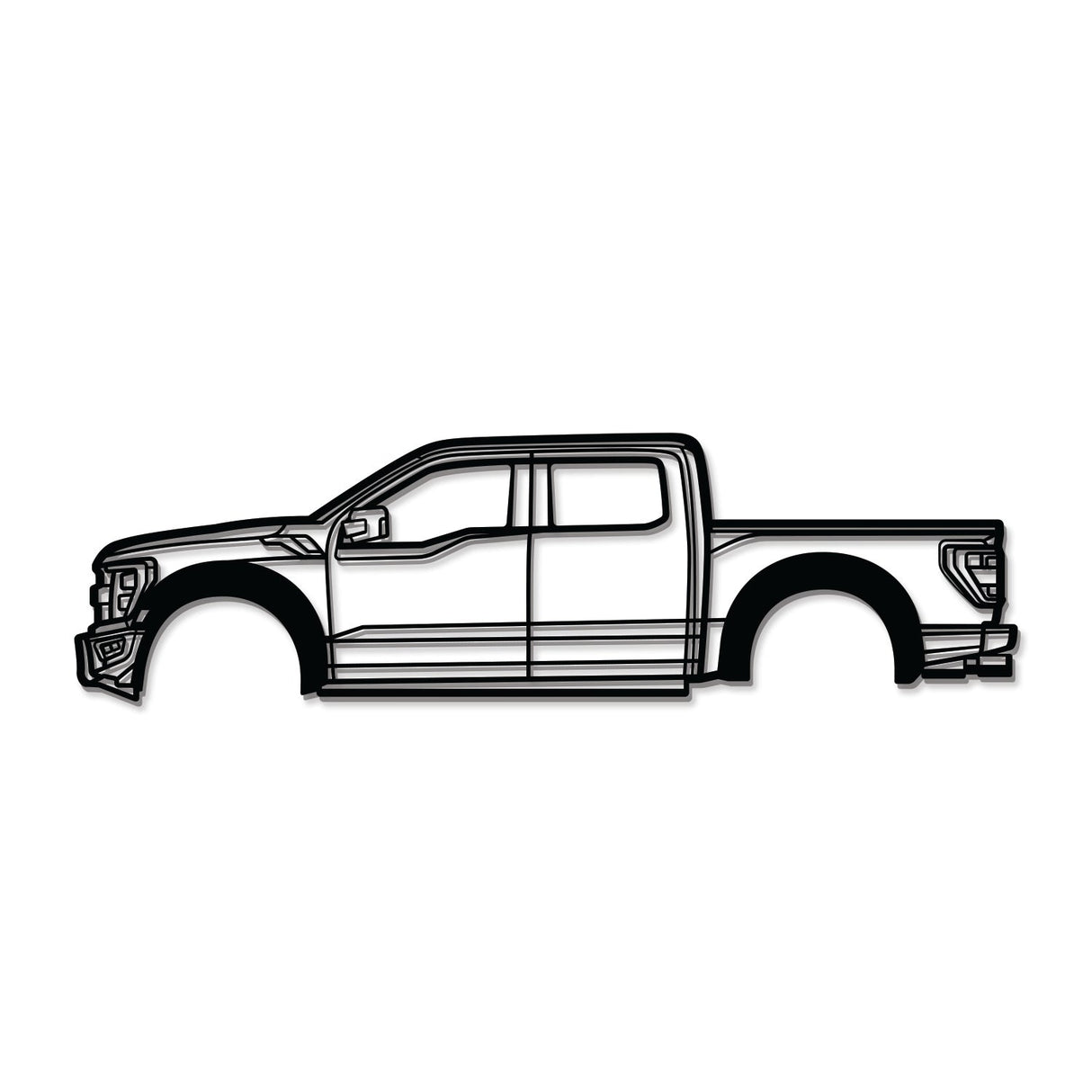 2022 F-150 Raptor 3rd Gen Metal Car Wall Art - NC0782